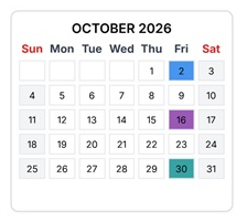 District School Academic Calendar for Avalon Elementary for October 2026