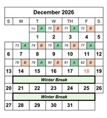 District School Academic Calendar for Edgemont School for December 2026