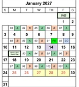 District School Academic Calendar for Edgemont School for January 2027
