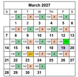 District School Academic Calendar for Edgemont School for March 2027