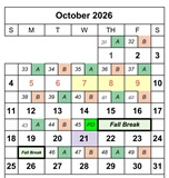 District School Academic Calendar for Edgemont School for October 2026