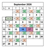 District School Academic Calendar for Edgemont School for September 2026