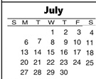District School Academic Calendar for Olga A Hellbeck Elementary School for July 2026