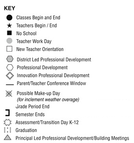 District School Academic Calendar Legend for Olga A Hellbeck Elementary School