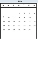 District School Academic Calendar for Quest for July 2026