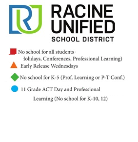 District School Academic Calendar Legend for Giese Elementary