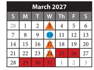 District School Academic Calendar for Giese Elementary for March 2027