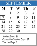 District School Academic Calendar for Ramona Community for September 2026