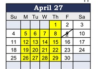 District School Academic Calendar for Longfellow Elem for April 2027