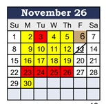 District School Academic Calendar for Longfellow Elem for November 2026