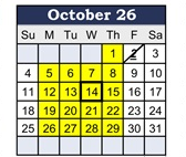 District School Academic Calendar for Longfellow Elem for October 2026