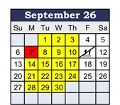 District School Academic Calendar for Longfellow Elem for September 2026