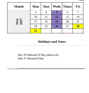 District School Academic Calendar for Edison-brentwood Academy for May 2027