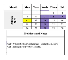 District School Academic Calendar for Edison-brentwood Academy for October 2026