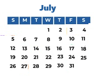 District School Academic Calendar for Curtis (sam V.) Elementary for July 2026