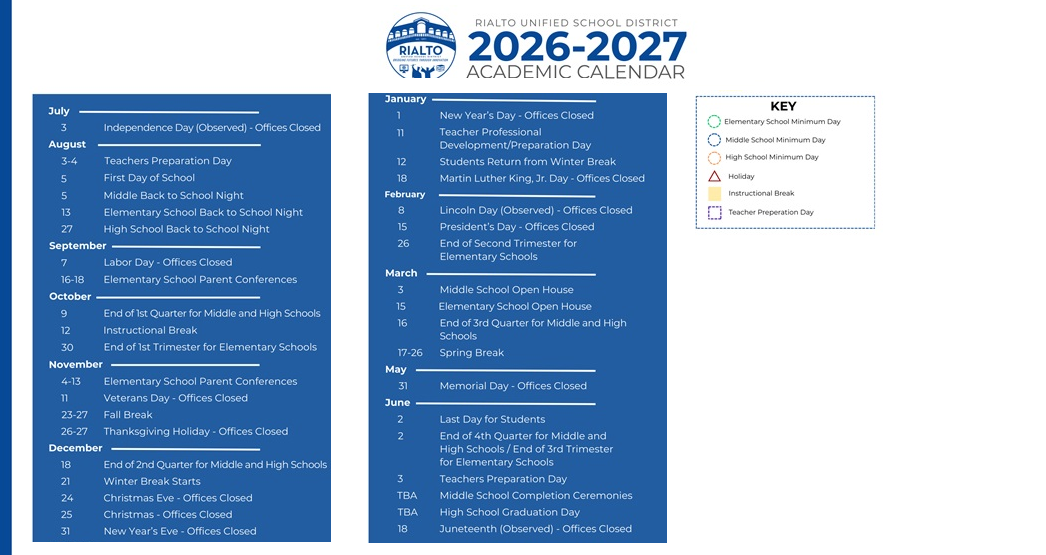 District School Academic Calendar Key for Curtis (sam V.) Elementary