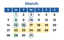 District School Academic Calendar for Curtis (sam V.) Elementary for March 2027