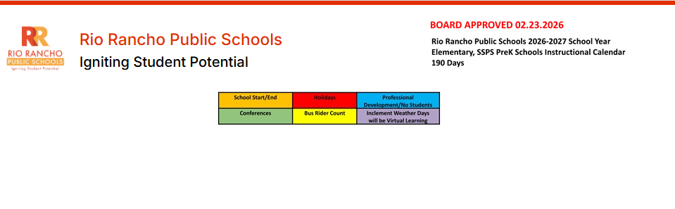 District School Academic Calendar Key for Mountain View Middle