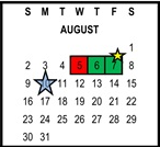 District School Academic Calendar for Riverside Unified Independent Study for August 2026