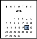 District School Academic Calendar for Riverside Unified Independent Study for June 2027