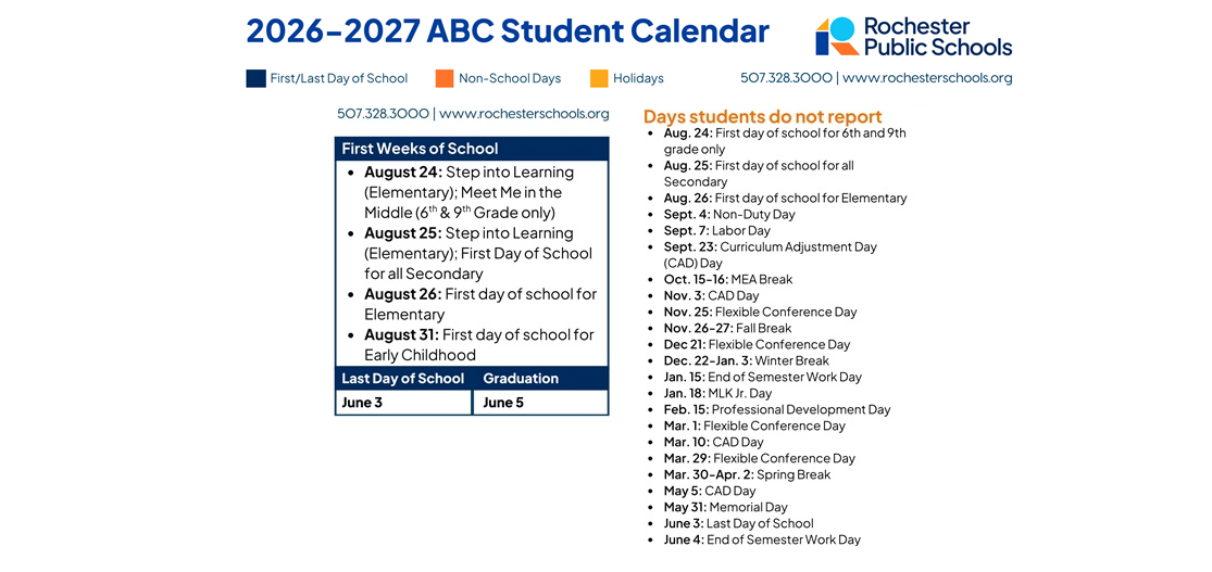 District School Academic Calendar Key for Bishop Elementary