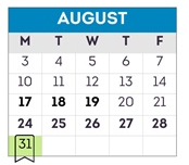 District School Academic Calendar for Highland Elementary for August 2026