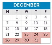 District School Academic Calendar for Highland Elementary for December 2026