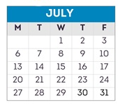 District School Academic Calendar for Highland Elementary for July 2026