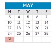 District School Academic Calendar for Highland Elementary for May 2027