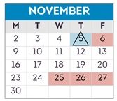 District School Academic Calendar for Highland Elementary for November 2026