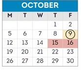 District School Academic Calendar for Highland Elementary for October 2026
