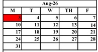 District School Academic Calendar for Pecos Elementary for August 2026