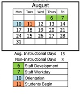 District School Academic Calendar for White Mountain Elem for August 2026