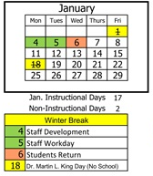 District School Academic Calendar for White Mountain Elem for January 2027