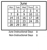 District School Academic Calendar for White Mountain Elem for June 2027