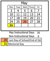 District School Academic Calendar for White Mountain Elem for May 2027