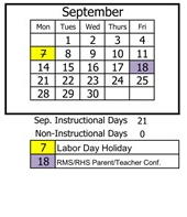 District School Academic Calendar for White Mountain Elem for September 2026