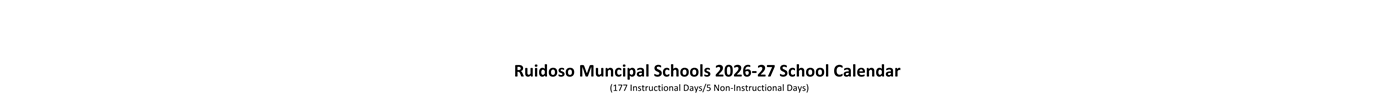 District School Academic Calendar for White Mountain Elem