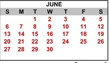 District School Academic Calendar for Father Keith B. Kenny Elementary Charter for June 2027