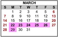 District School Academic Calendar for Father Keith B. Kenny Elementary Charter for March 2027