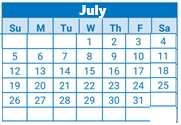 District School Academic Calendar for Jackson Magnet Elementary for July 2026