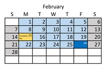 District School Academic Calendar for North Star School for February 2027