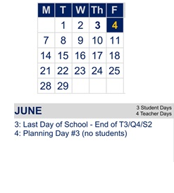 District School Academic Calendar for Madison (james) Elementary for June 2027