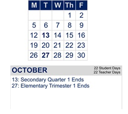 District School Academic Calendar for Madison (james) Elementary for October 2026