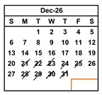 District School Academic Calendar for Del Rey Elementary for December 2026