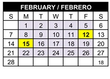District School Academic Calendar for Discovery Elementary for February 2027