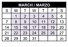 District School Academic Calendar for Discovery Elementary for March 2027
