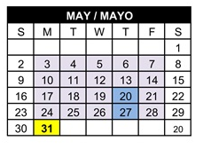 District School Academic Calendar for Discovery Elementary for May 2027