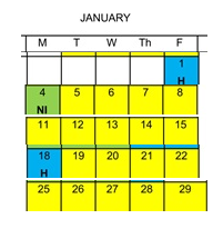 District School Academic Calendar for Jerabek Elementary for January 2027