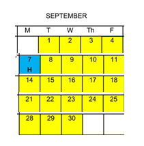District School Academic Calendar for Jerabek Elementary for September 2026
